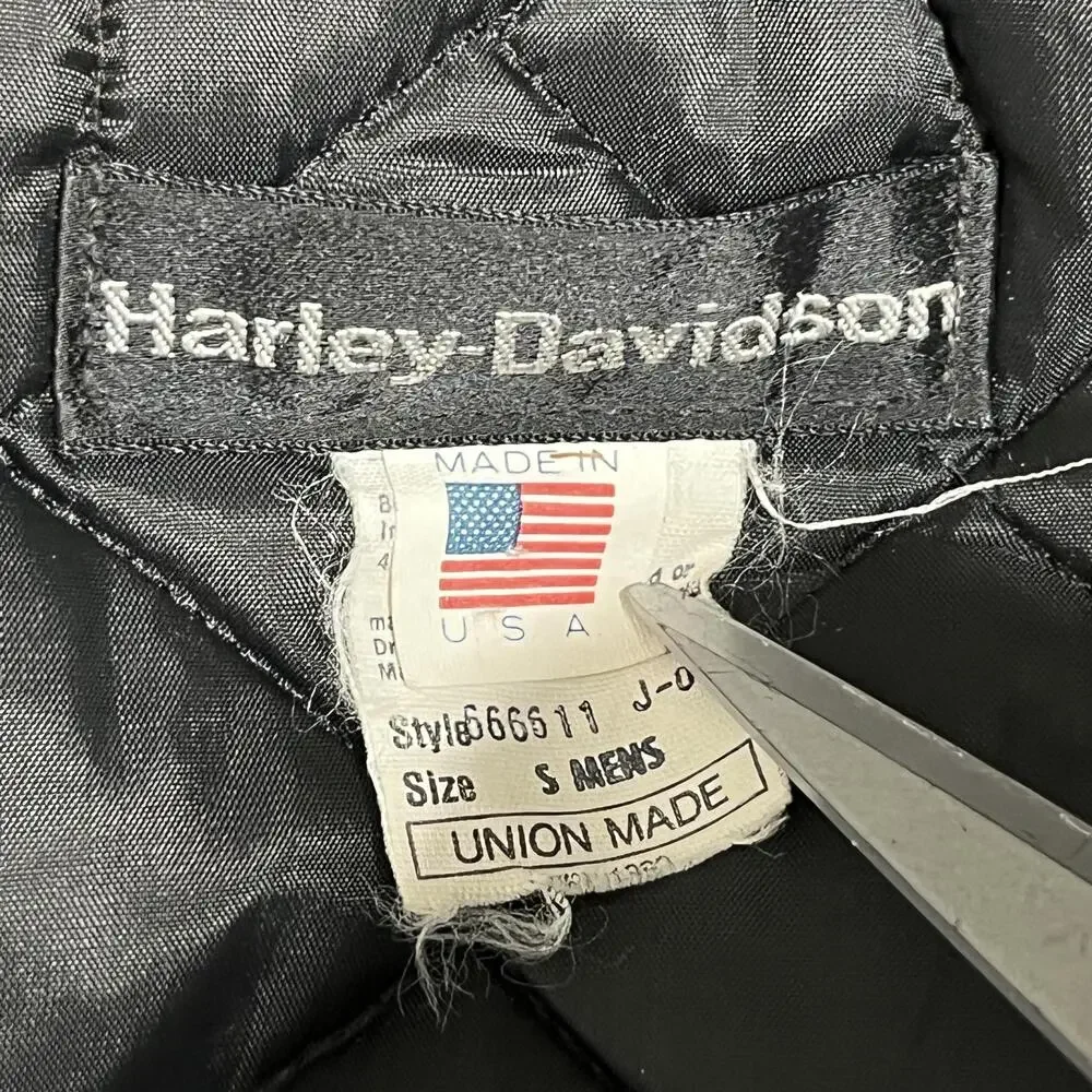 Vintage Harley-Davidson Jacket Men Small Talon Reflective USA Motorcycle AMG 70s